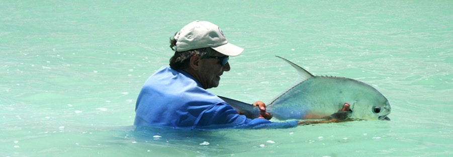 Pêche à la mouche du permit